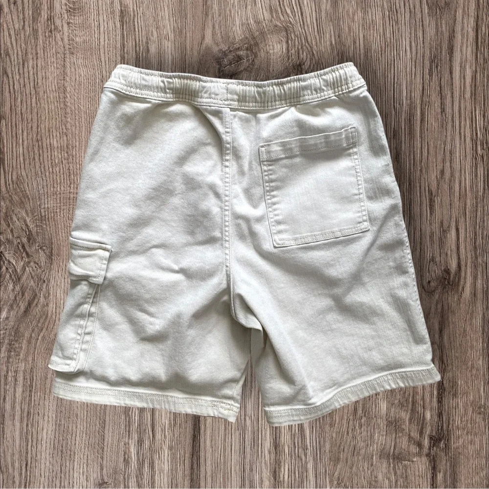 Zara Boys Off White Drawstring Cargo Shorts Size 13 - 14 Teen Youth - 8